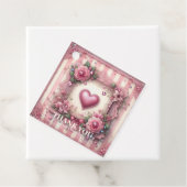  Victoriaans Valentijn Bloemenhart Bedankjes Labels (In situ)