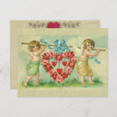 Victoriaans Valentijn Briefkaart (Voorkant / Achterkant)