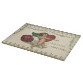 Victoriaans Valentijn Cherub, Roos en hart Snijplank (Hoek)