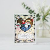 Victoriaans Valentijn Feestdagenkaart (Staand voorkant)