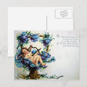 Victoriaans Valentijn Feestdagenkaart (Voorkant / Achterkant)