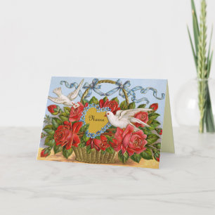 Victoriaans Valentijn kaart - Personaliseer uw naa