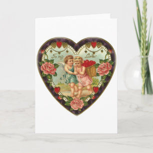 Victoriaans Valentijn voor mijn liefde II Feestdagen Kaart