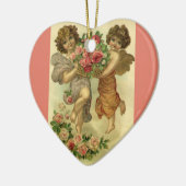  Victoriaans Valentijnsdag, Angels Rozen Keramisch Ornament (Links)