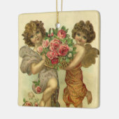 Victoriaans Valentijnsdag, Angels Rozen Keramisch Ornament (Links)