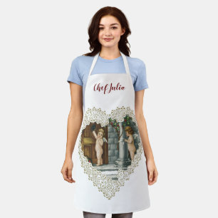 Victoriaans Valentijnsdag,  Angels w Letter Schort