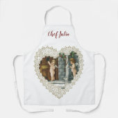 Victoriaans Valentijnsdag,  Angels w Letter Schort (Voorkant)