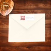 Victoriaans Valentijnsdag Bloemenhart Etiket