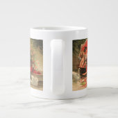  Victoriaans Valentijnsdag Cherub met hart Jumbo Beker (Achterkant)