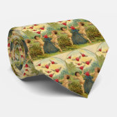 Victoriaans Valentijnsdag, Cherubs Hearts Stropdas (Opgerold)