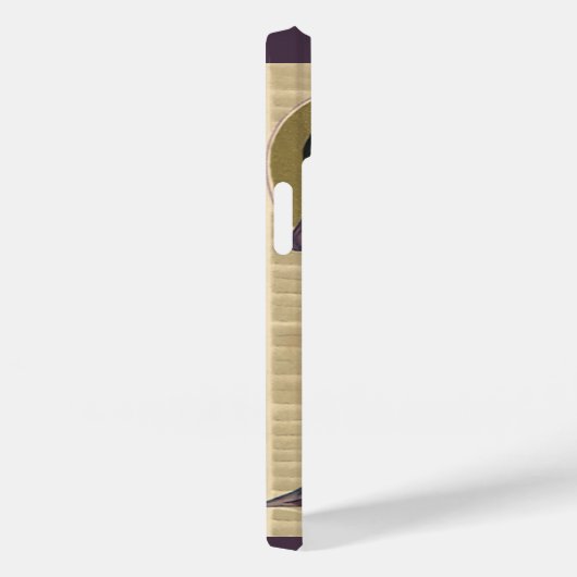  Victoriaans Valentijnsdag, dame in Paars Case-Mate iPhone Case (Achterkant / Rechts)