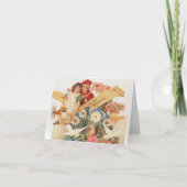  Victoriaans Valentijnsdag, Kinderen in het vliegt Feestdagen Kaart (Voorkant)