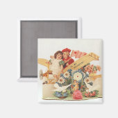  Victoriaans Valentijnsdag, Kinderen in het vliegt Magneet (Voorkant / Achterkant)