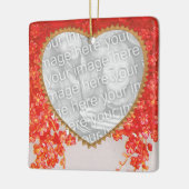  Victoriaans Valentijnsdag Mijn hart is Thine Keramisch Ornament (Links)