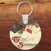  Victoriaans Valentijnsdag voor mijn kind Sleutelhanger (Voorkant)