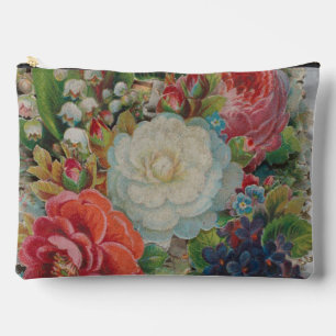 Victoriaans Valentijnskaart, bloemboeket Etui