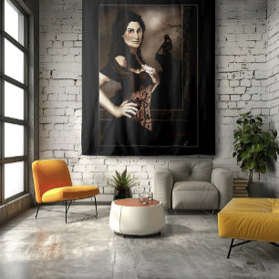 Victoriaans Vampier Weerwolf Wandkleed