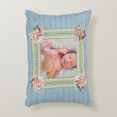 Victoriaans Vervaagde Damask Foto Accent Kussen (Voorkant(Verticaal))