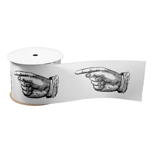 Victoriaans vinger wijzend handlint lint (Spoel)