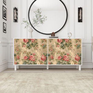 Victoriaans vintage Bloemontkoppeling Tissuepapier