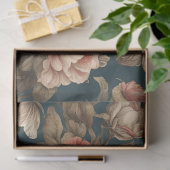 Victoriaans vintage Bloemontkoppeling Weefselpapie Tissuepapier (Geschenk)