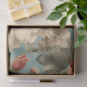 Victoriaans vintage Bloemontkoppeling Weefselpapie Tissuepapier (Geschenk)