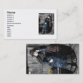 Victoriaans Visitekaartje (Voorkant / Achterkant)