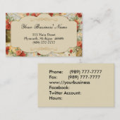 Victoriaans  Visitekaartje (Voorkant / Achterkant)