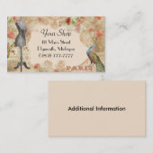 Victoriaans  Visitekaartje (Voorkant / Achterkant)