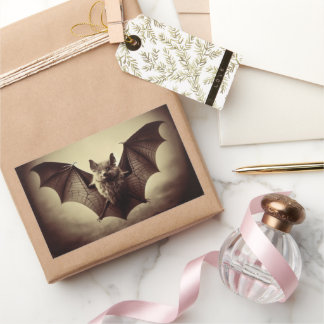 Victoriaans Vleermuis Fotografie Spooky Gothic Rechthoekige Sticker
