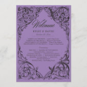 Victoriaans vleermuis tot de dood zwart & Paarse b Programma (Voorkant)