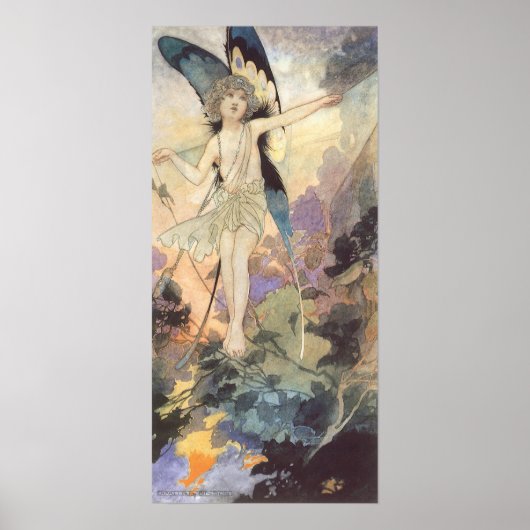  Victoriaans vlinder met Robinson Poster (Voorkant)