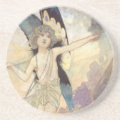 Victoriaans vlinder met Robinson Zandsteen Onderzetter (Voorkant)