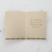 Victoriaans vogel kerst Kaart (Binnen)