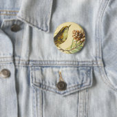 Victoriaans vogelButton Ronde Button 5,7 Cm (In situ)