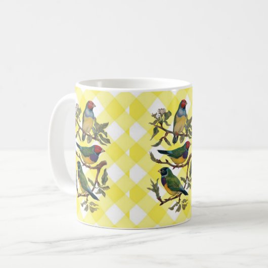 Victoriaans vogelgele Mok