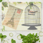 Victoriaans vogelpest Paris Kitchen Towel Theedoek (Gevouwen)