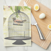  Victoriaans vogelpest Paris Kitchen Towel Theedoek (Quarter Fold)