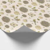 Victoriaans vogelsoorten Cadeaupapier (Hoek)