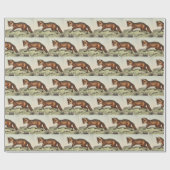 Victoriaans vos Cadeaupapier (Vlak)