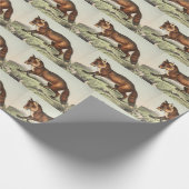 Victoriaans vos Cadeaupapier (Hoek)