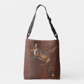  Victoriaans vos Crossbody Tas (Achterkant)