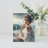 Victoriaans vrouw 2 briefkaart (Staand voorkant)