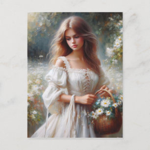 Victoriaans vrouw briefkaart
