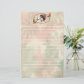 Victoriaans vrouw briefpapier (Staand voorkant)