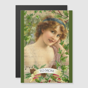 Victoriaans vrouw in de tuin