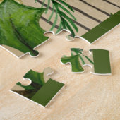 Victoriaans vrouw in de tuin legpuzzel (Zijkant)