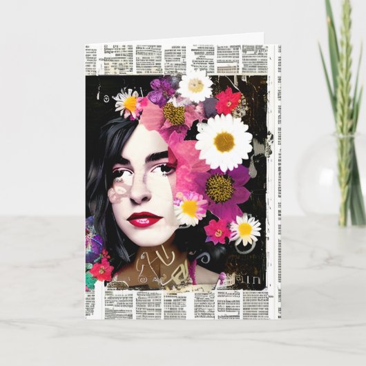 Victoriaans Vrouw Papier | Wereld is in de war Kaart (Voorkant)