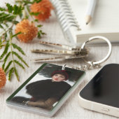 Victoriaans vrouw winterscène portret sleutelhanger (Voorkant Rechts)