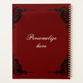 Victoriaans vrouw winterscène portret winterwandel planner (Achterkant)